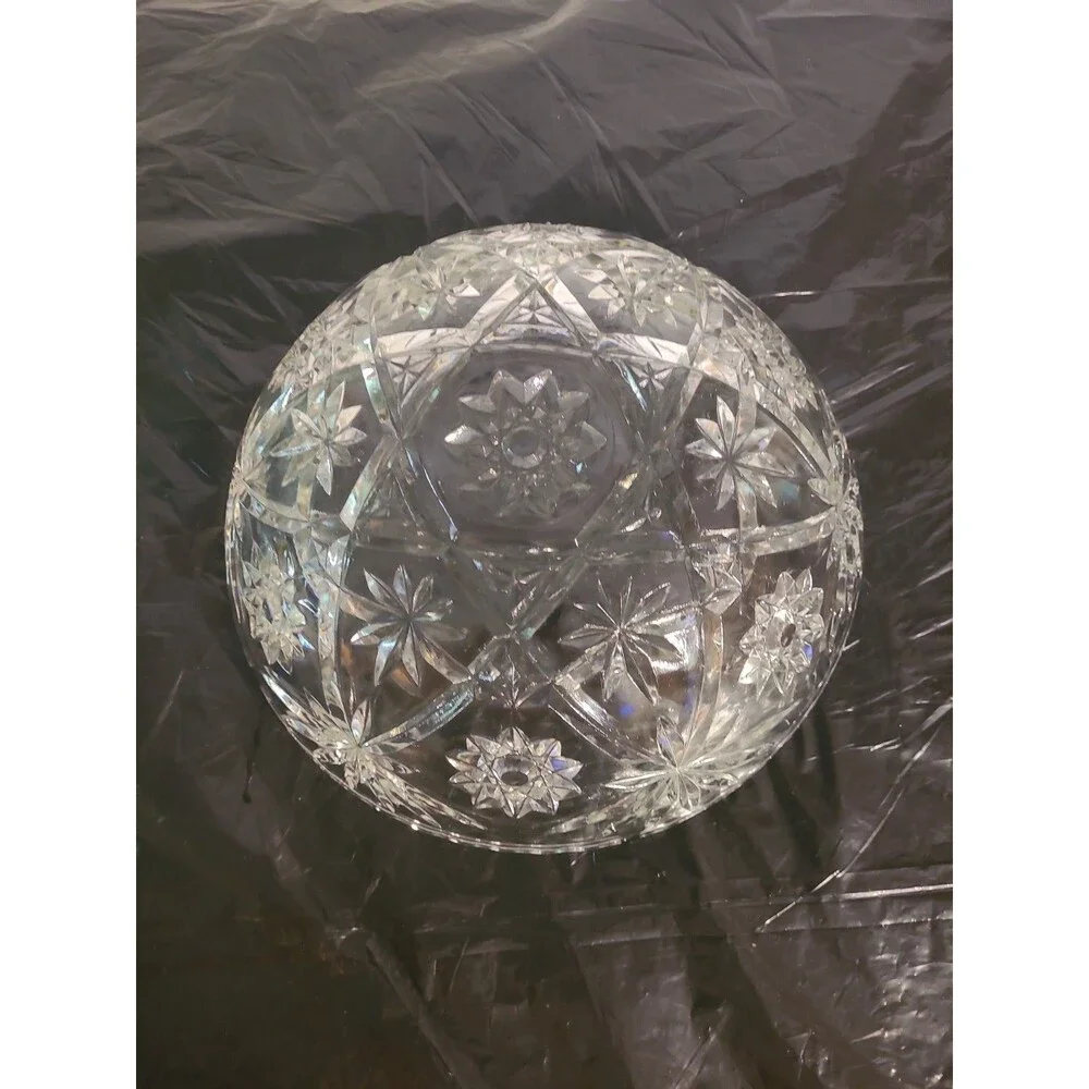 Vtg Anchor Hocking Star of David Serving Bowl 10 3/4
